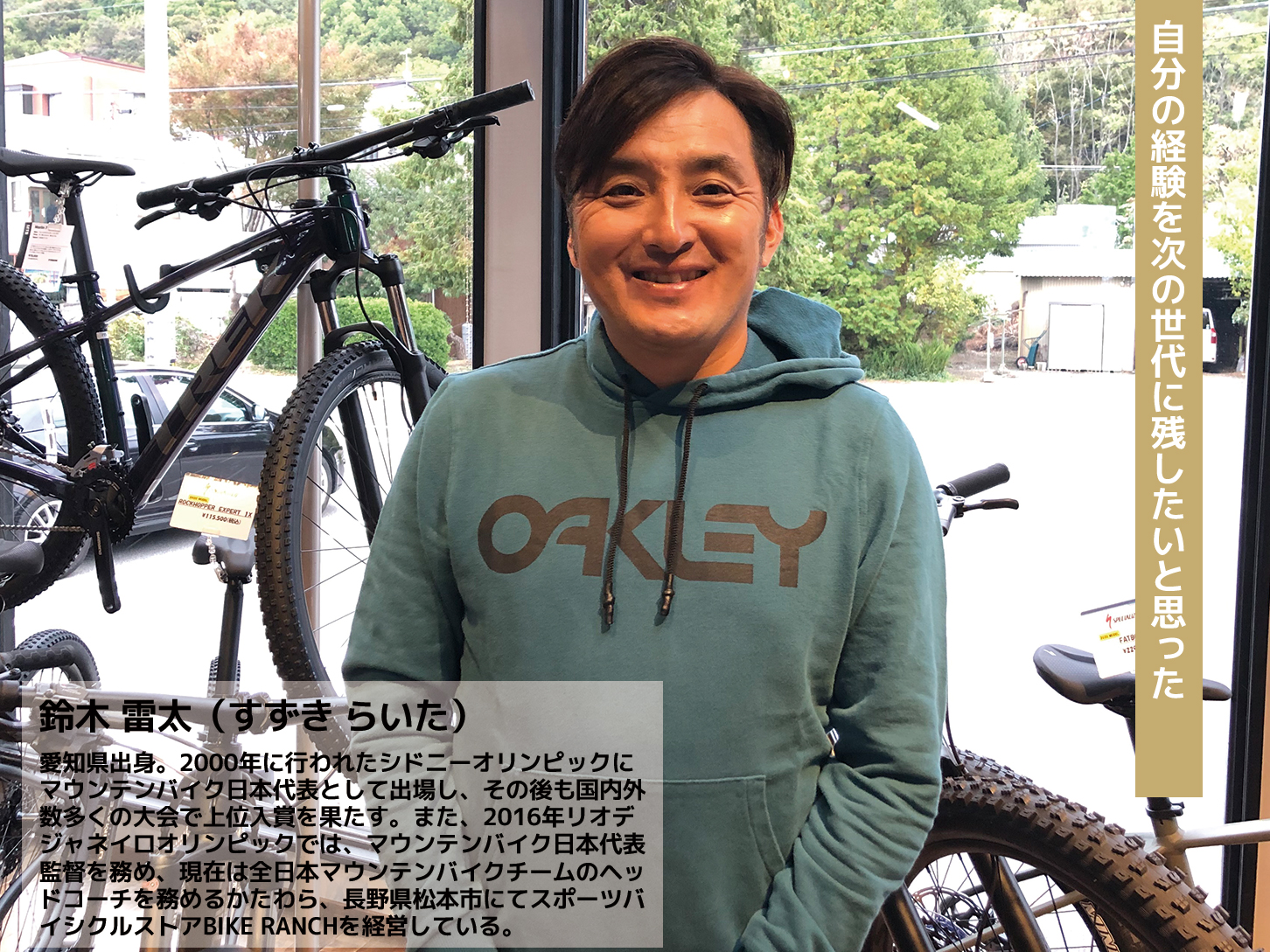 Worker’s file VOL.08 全日本マウンテンバイクヘッドコーチ、スポーツバイク専門店経営 鈴木 雷太