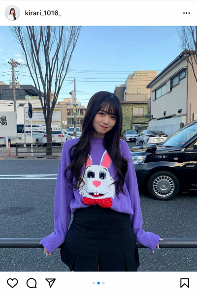 天使すぎる小悪魔・Kirariが彼女感あふれるポートレートを披露!「今日も今日とてお顔が優勝」