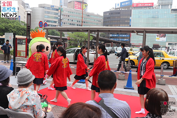 【山形市立商業高等学校】産調ガールズが横浜高島屋に！花笠踊りで山形の魅力を伝える