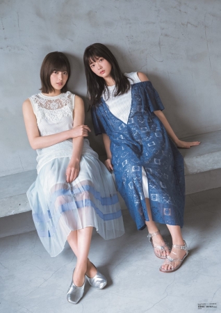 欅坂46・渡邉理佐＆田村保乃が「B.L.T.9月号」表紙に!! 「欅に入る前からずっと大好きでした」1期生×2期生のペアグラビアで衝撃の告白!?