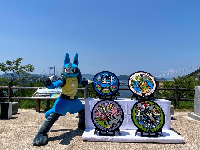 岡山県倉敷市に4枚のポケモンマンホール『ポケふた』が新たに登場！