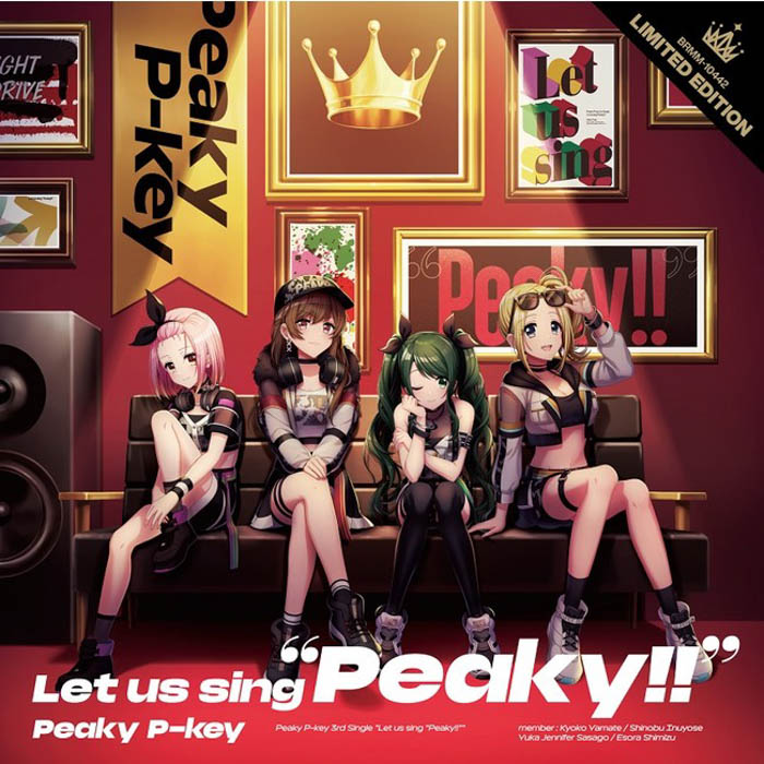 「D4DJ」発のDJユニット・Peaky P-keyが3rd Single「Let us sing “Peaky!!”」をリリース！