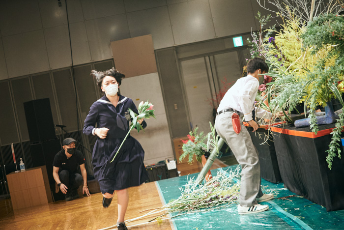 全国高校生花いけバトル、福岡大会を制したのは、福岡舞鶴高等学校「うぐいす」！