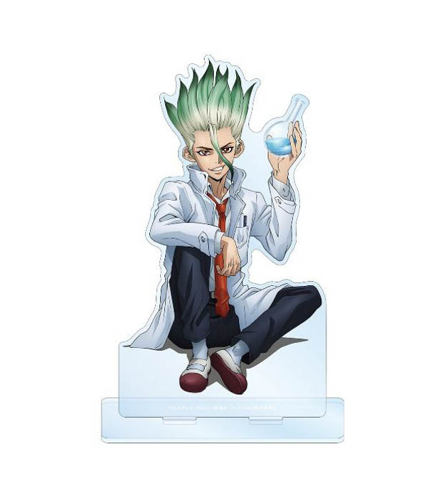 『Dr.STONE』の描き下ろしイラスト 石化前ver. トレーディングアクリルスタンドなどの受注を開始!!