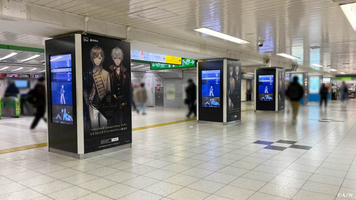池袋駅（東京）、なんば駅（大阪）でにじさんじ所属VTuberユニット「ChroNoiR（叶、葛葉）」に会える！3Dライブ無料配信・新グッズの発売を記念した広告が登場！