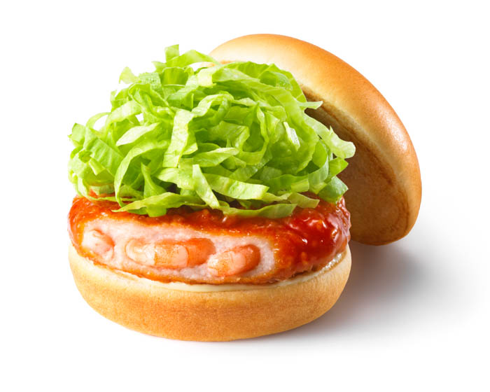 モスバーガー、中華料理の定番「海老チリ」をハンバーガーにアレンジ！「海老チリ風バーガー」新発売！