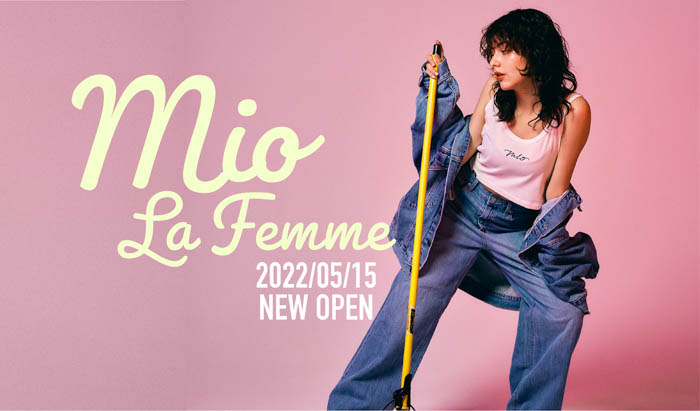 チャンネル登録者数130万人超えのYouTuber“みきおだ”プロデュースの人気ストリートブランド『m/o（ミオ）』から、新たにレディースライン『m/o la femme（ミオ・ラファーム）』が誕生！