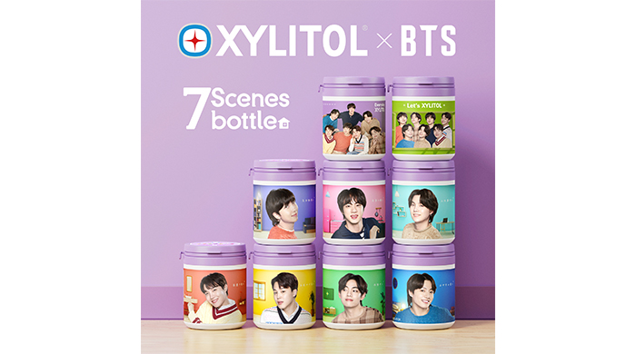 BTSデザインキシリトールガムが新ビジュアルで登場！「キシリトール×BTS 7 Scenesボトル」「キシリトール×BTS＜ソーダ＞」が発売！