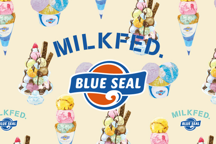 MILKFED.が沖縄育ちのアイスメーカーBLUE SEALとのコラボレーションアイテムを発表!!