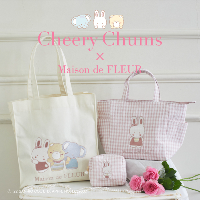 【Maison de FLEUR】7月生まれのサンリオのキャラクター・「マイスウィートピアノ」と「チアリ―チャム」のお祝いコレクションを発売