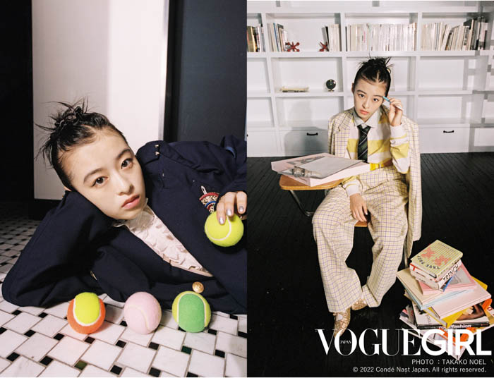 森七菜が『VOGUE GIRL』の人気企画「GIRL OF THE MONTH」に登場！定番アイテムを着崩した、型破りなキャンパスビート