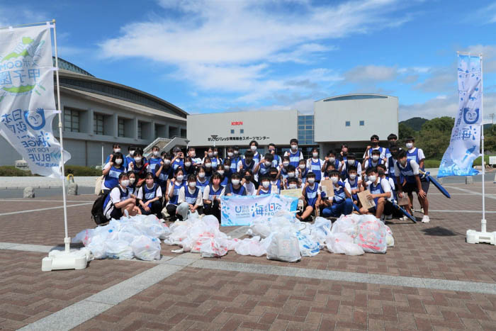 『スポGOMI甲子園・山口県大会』が開催！激闘を制したのは「徳山商工のルンバ」チーム、当日は参加者全57人で、22.34kgのごみを収集！