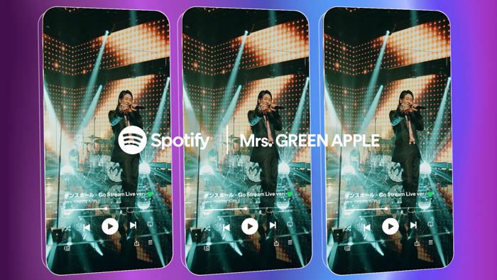 宇多田ヒカル・星野源・Mrs. GREEN APPLEの人気楽曲の撮り下ろしパフォーマンス映像を収めた、Spotifyだけで楽しめる「Go Stream」ビデオシングルシリーズを本日より公開！