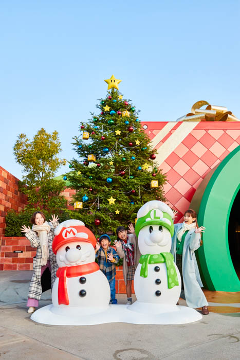 ユニバーサル・スタジオ・ジャパンにて“超興奮のクリスマスシーズン体験”がいよいよスタート！『スーパー・ニンテンドー・ワールド』に初のウインター・デコレーションが登場！