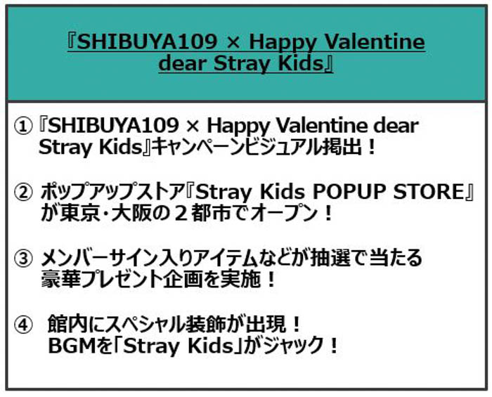 「Stray Kids（ストレイキッズ）」とSHIBUYA109がコラボレーション！Stray Kidsへの愛を届けよう！