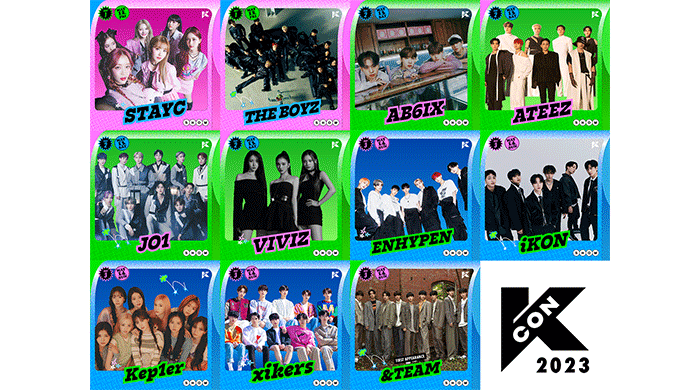 『KCON 2023 JAPAN』 AB6IX、ATEEZ、ENHYPEN、iKON、JO1、Kep1er、STAYC、THE BOYZ、VIVIZ、xikers、&TEAMの出演が決定！