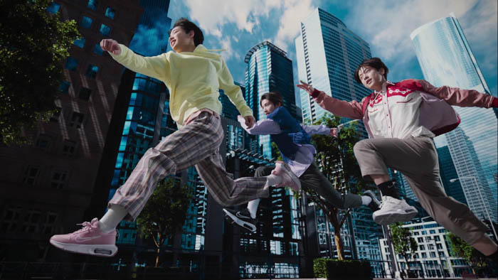 &TEAMのK、YUMA、JO、HARUA、TAKIが空まで跳びあがる！NIKE AIR MAX Webムービー・ビジュアル公開