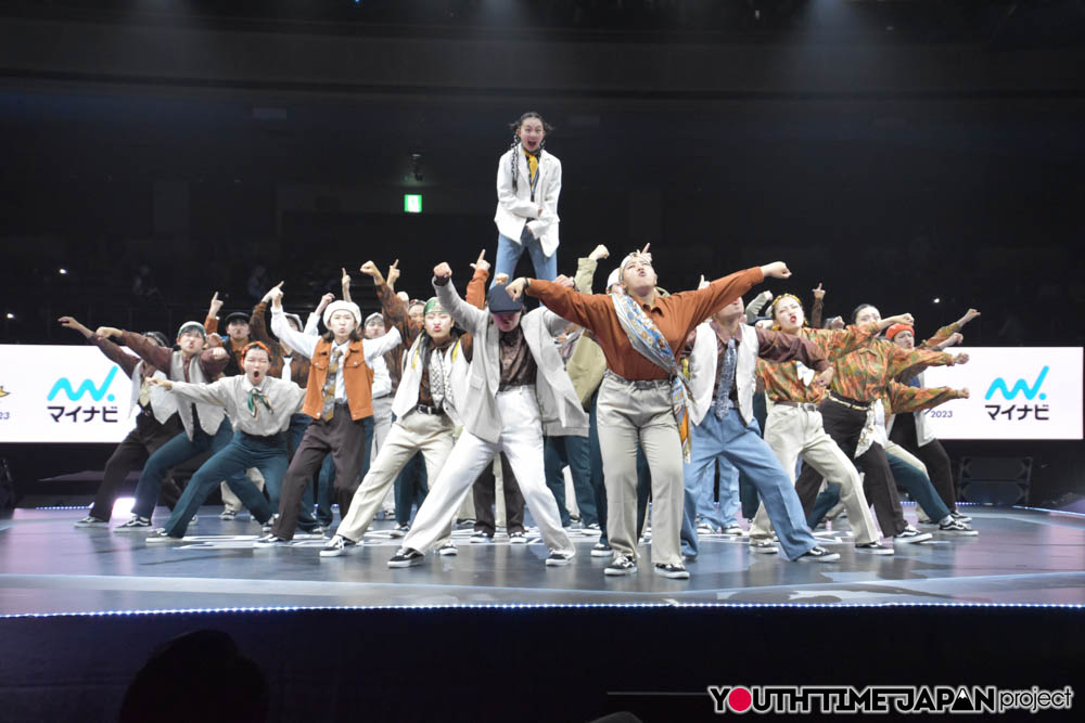 大阪府立箕面高校「Funky’ Chicken」がLARGE部門で演技を披露！＜マイナビHIGH SCHOOL DANCE COMPETITION 2023 FINAL＞