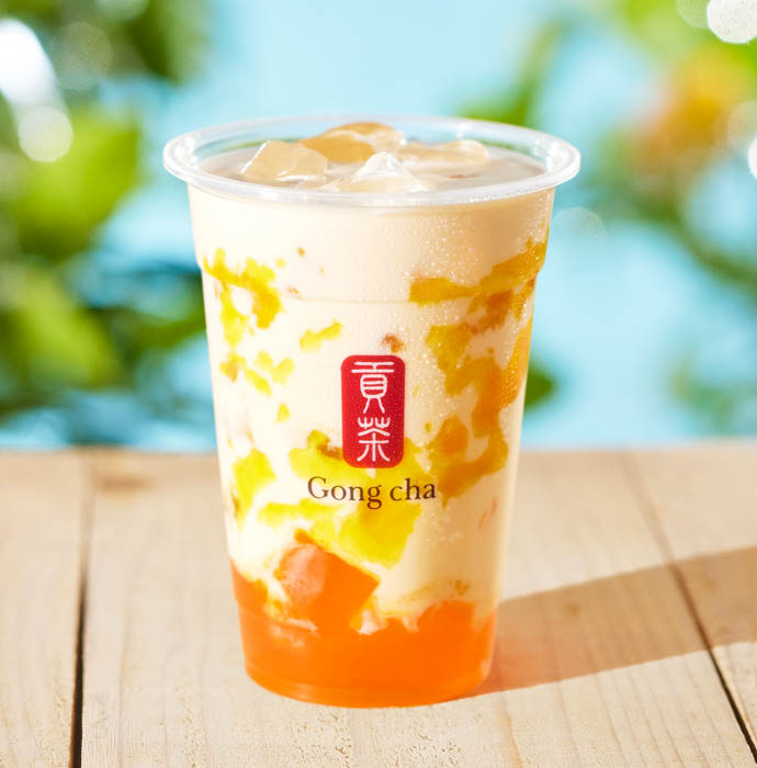 まぶしい”太陽のイエロー”と共に初夏を満喫！Gong cha「甘夏マンゴー ミルクティー／フローズン」登場！