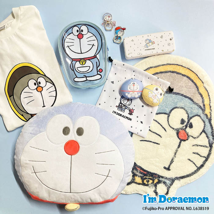 「I'm Doraemon」の限定アイテムが、サンキューマートにて5月上旬より新発売！やわらかい色合いとタッチが大人かわいい全23アイテム