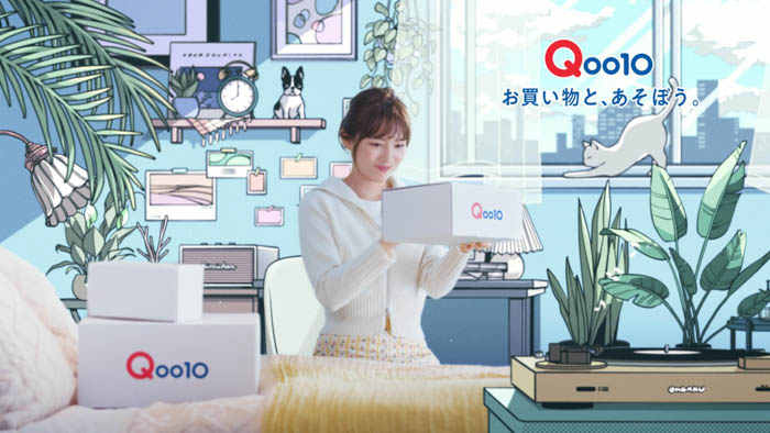 川口春奈が部屋着でゴロゴロしながらQ100でのショッピングを楽しむ！Qoo10「メガ割」新TV、6月1日（木）より全国でオンエア開始！