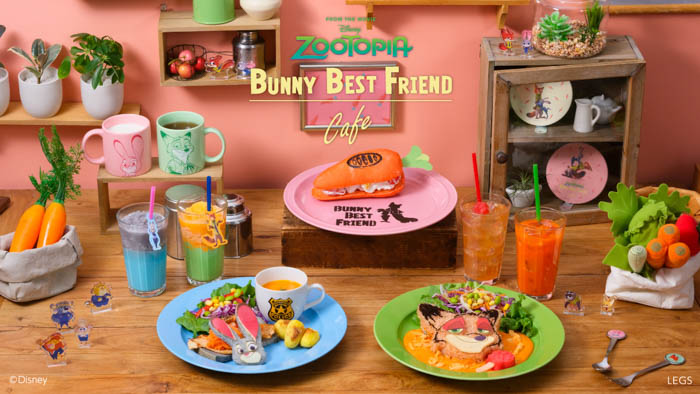 『ズートピア』のスペシャルカフェが東京・原宿に登場!「Zootopia」BUNNY BEST FRIEND OH MY CAFE期間限定オープン!!