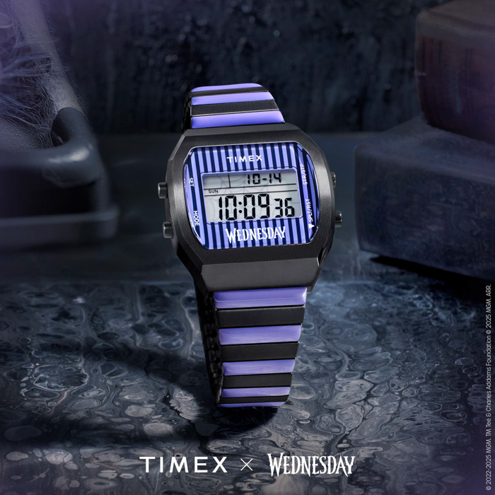 ティム・バートン監督が手がけるNetflix人気シリーズの時計が登場!Timex<タイメックス>x Wednesday<ウェンズデー>のコラボレーション時計、6月4日(水)に発売!