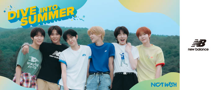 New Balanceのアパレル「SUMMER Tee」、ABC-MARTにて韓国人気グループ『NCT WISH』の着用ビジュアル公開!