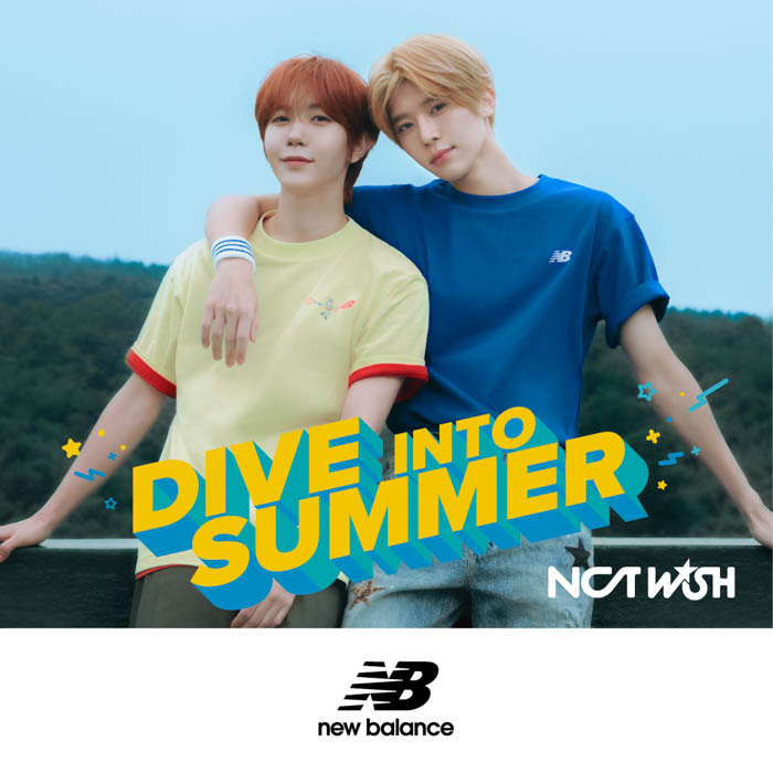 New Balanceのアパレル「SUMMER Tee」、ABC-MARTにて韓国人気グループ『NCT WISH』の着用ビジュアル公開!