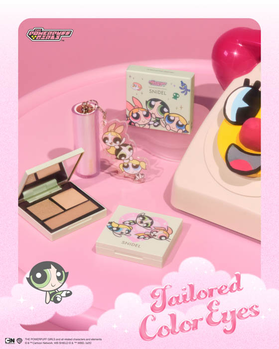<SNIDEL BEAUTY>「パワーパフ ガールズ」と初のコラボレーションが実現!アイパレットやチークなど、限定パッケージ商品が6月27日(金)より発売!