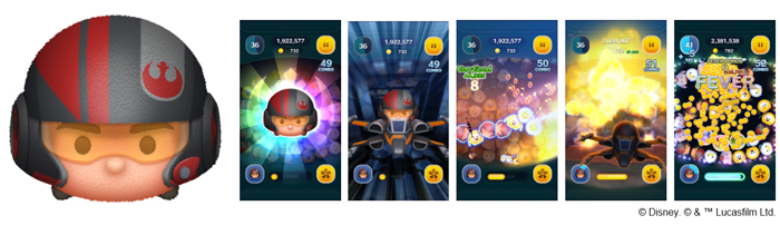 『LINE:ディズニー ツムツム』、5月は「スター・ウォーズ」の新ツム「レイ&BB-8」と「ポー・ダメロン」が期間限定で登場!