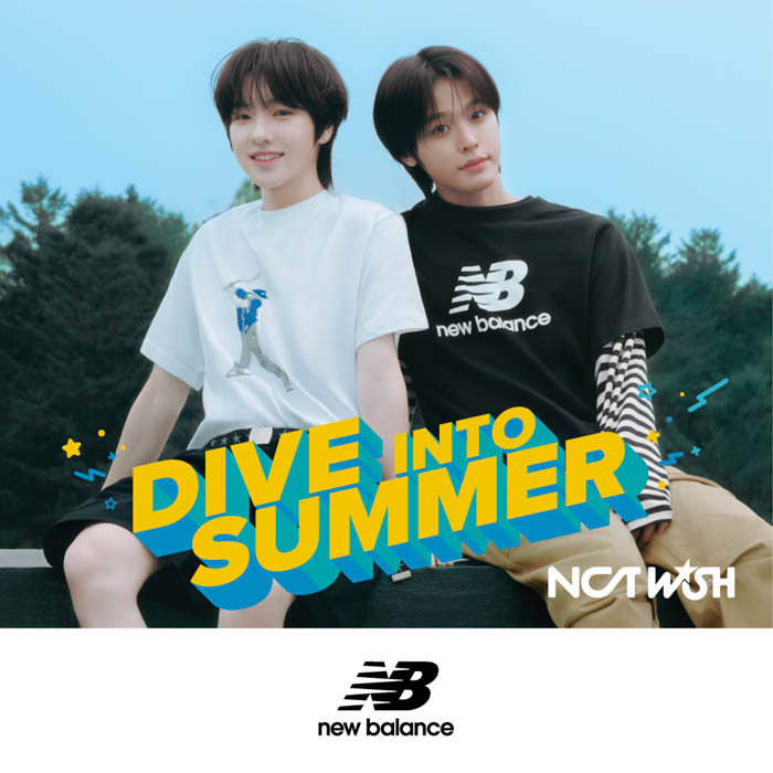 New Balanceのアパレル「SUMMER Tee」、ABC-MARTにて韓国人気グループ『NCT WISH』の着用ビジュアル公開!