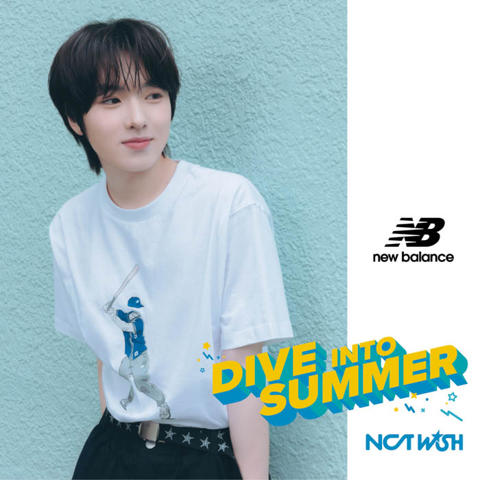 New Balanceのアパレル「SUMMER Tee」、ABC-MARTにて韓国人気グループ『NCT WISH』の着用ビジュアル公開!