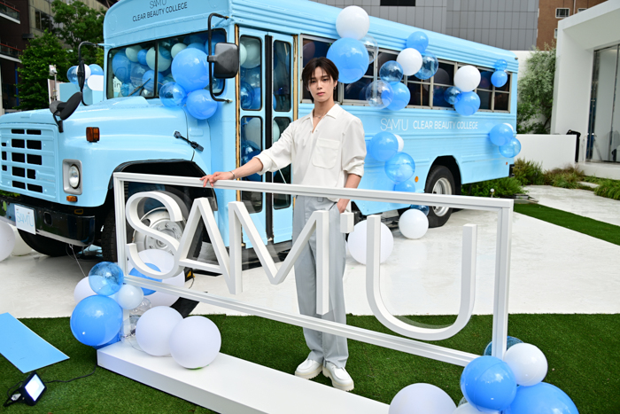 &TEAMのKがブランドアンバサダーをつとめる韓国スキンケアブランド「SAM'U(サミュ)」大規模POPUP STOREが表参道に登場!