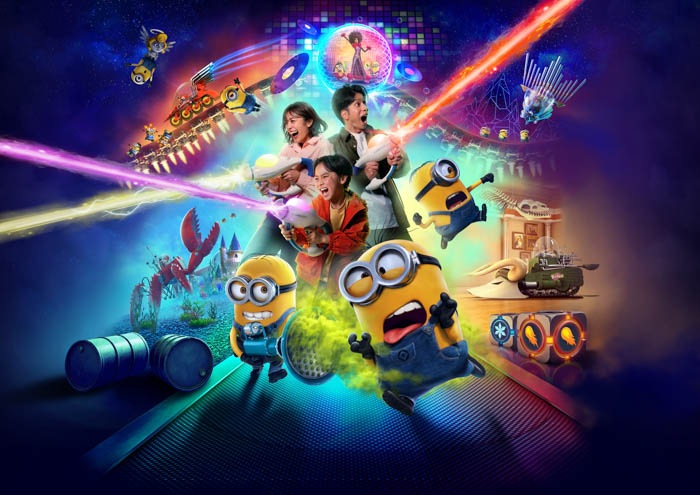 “ミニオンがやっちまった!” 撃って壊してハメを外せる新体験でエリアがパワーアップ!『ミニオン・パーク』がエリア拡張、2025年7月11日(金)オープン決定!