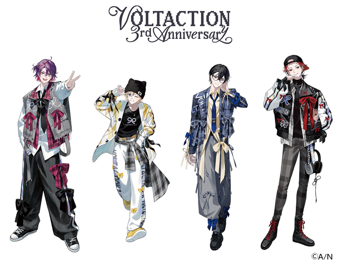 「にじさんじ」所属VTuberユニット・VOLTACTIONのデビュー3周年を記念して、全国アニメイト店舗では7月26日からフェアを開催!あわせて、撮りおろしビジュアルを使用したグッズも販売!!