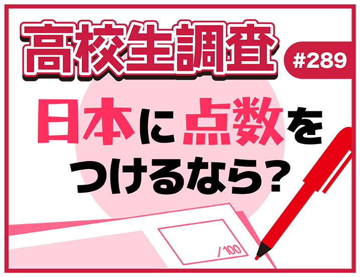 高校生が今の日本に100点満点で点数をつけるなら？ 【高校生調査 #289】