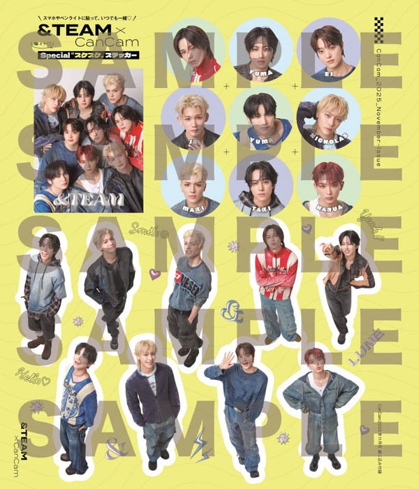 &TEAM、祝・韓国デビュー&結成3周年！『CanCam』11月号特別版表紙に登場！