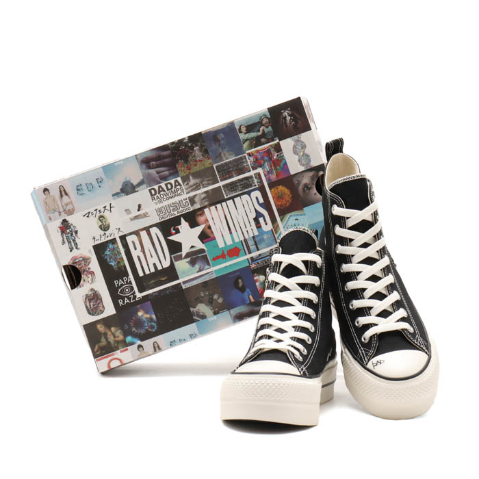 RADWIMPSメジャーデビュー20周年記念!「atmos」× 「RADWIMPS」×「CONVERSE」トリプルコラボレーションモデルが発売!