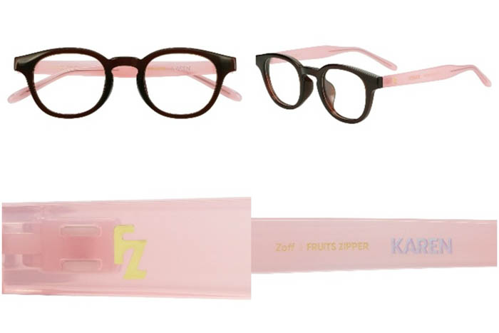 メガネブランド「Zoff」× FRUITS ZIPPER初コラボレーションアイウェア、2025年1月23日(金)より全国のZoffで発売!