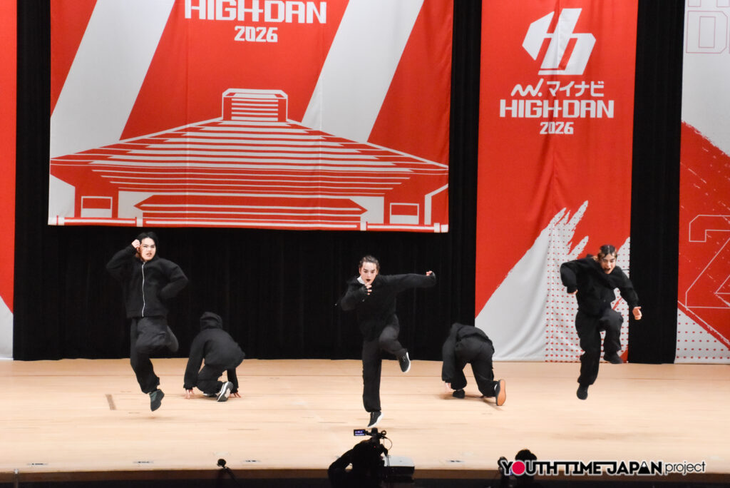 マイナビハイダン2026 EAST vol.3 LARGE部門で東京都立北園高等学校「BLACK LIST」がパフォーマンスをしているところ