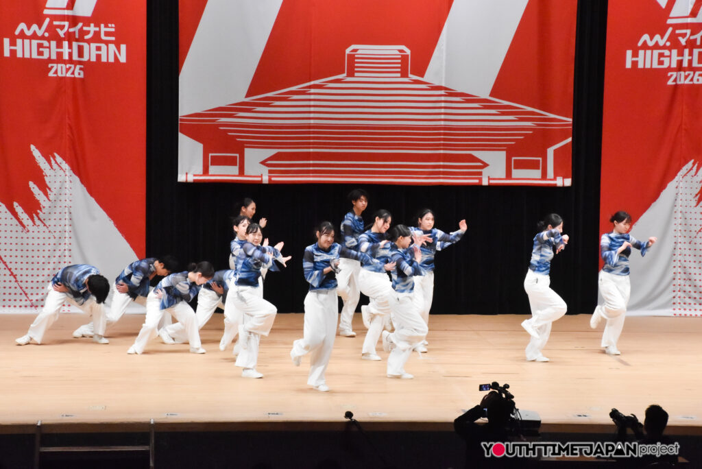 マイナビハイダン2026 EAST vol.3 LARGE部門で日本大学明誠高等学校「Stern」がパフォーマンスをしているところ