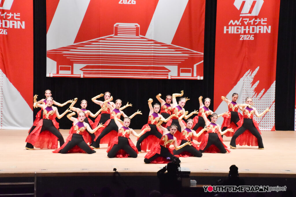 マイナビハイダン2026 EAST vol.3 LARGE部門で千葉敬愛高等学校「Belledia」がパフォーマンスをしているところ