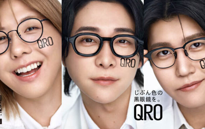 黒眼鏡専門デザインレーベル『QRO』誕生。Mrs. GREEN APPLEが新たなフェーズに入ったミューズに就任！新TVCM『QRO DEBUT』篇2月27日（金）より放映開始！
