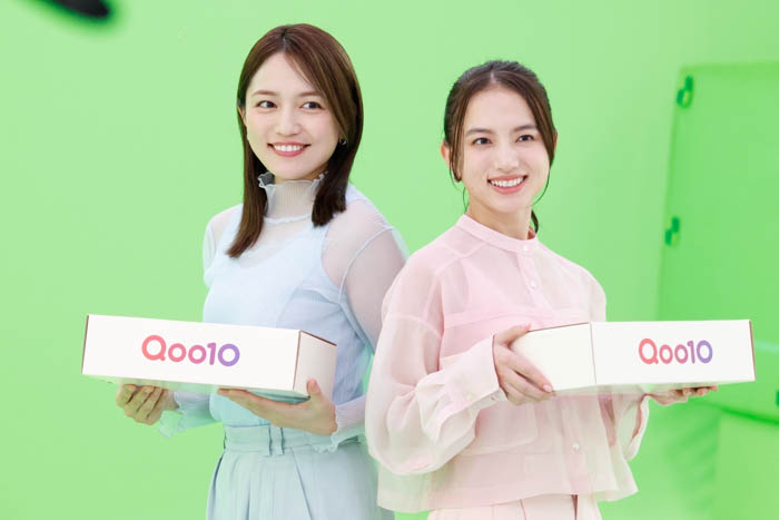 Qoo10 新CM 川口春奈×清原果耶 撮影風景