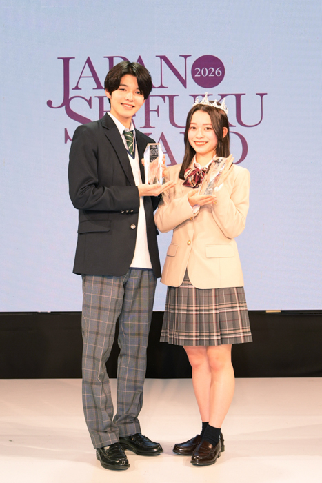 GPを受賞した倉澤俊(左)と紗和(右)