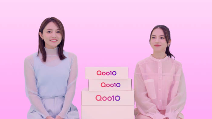 Qoo10 新CM 川口春奈×清原果耶