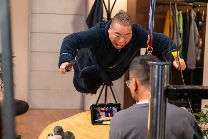 ブルボン プチシリーズ新TVCM「最高の瞬間」篇 出川哲朗 撮影風景写真