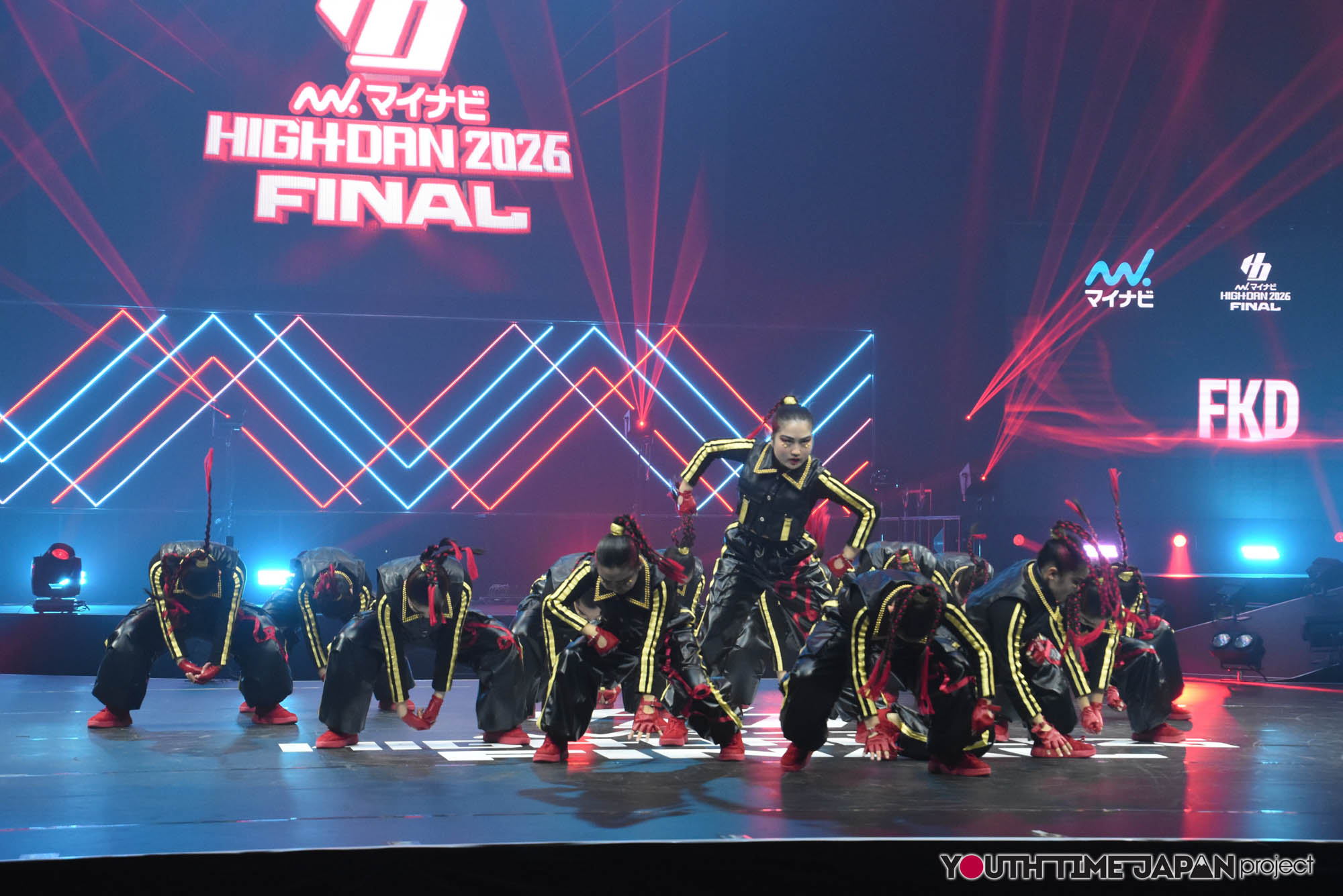 福岡県立福岡講倫館高等学校「FKD」のハイダンファイナル2026でのパフォーマンス中の写真