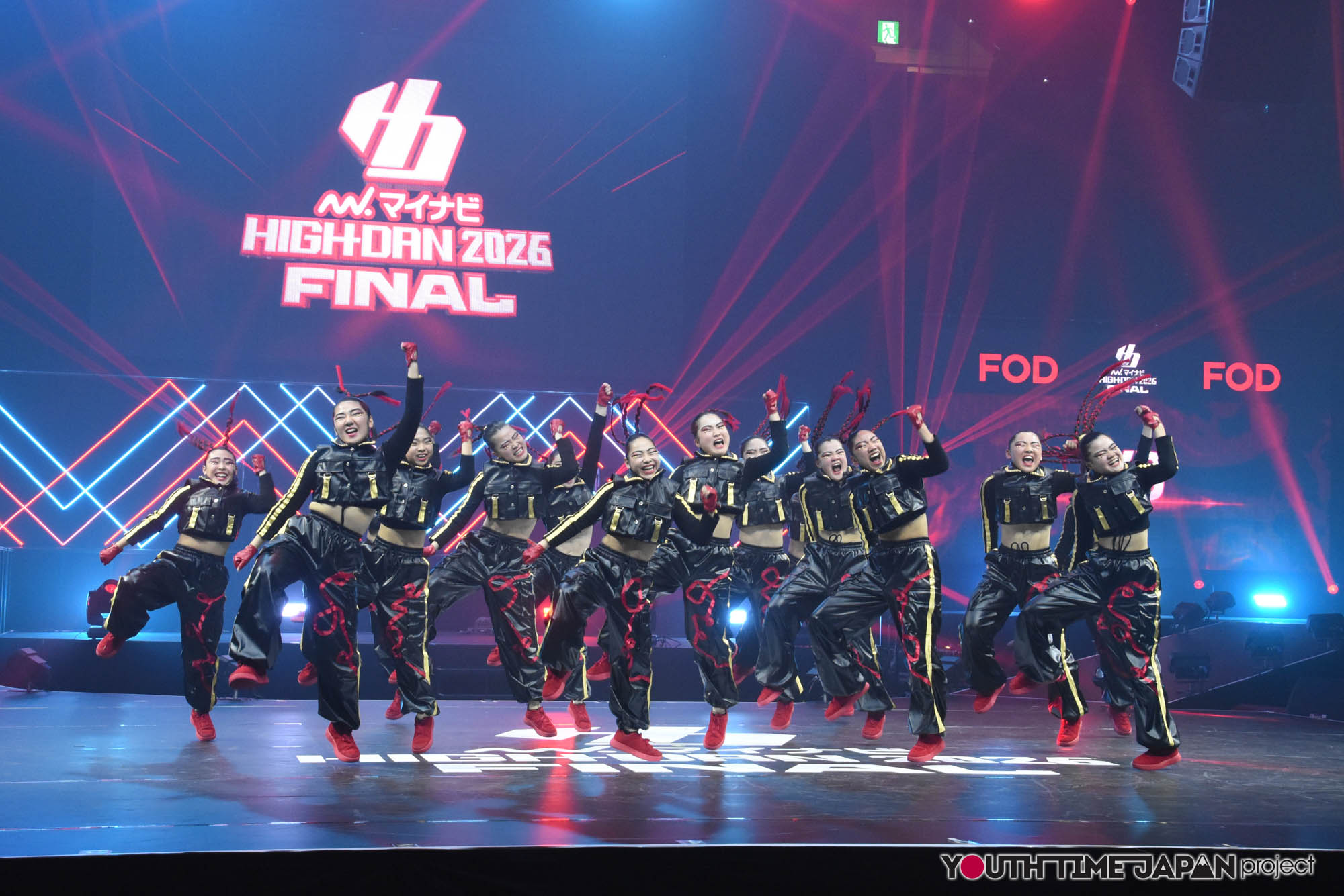 福岡県立福岡講倫館高等学校「FKD」のハイダンファイナル2026でのパフォーマンス中の写真